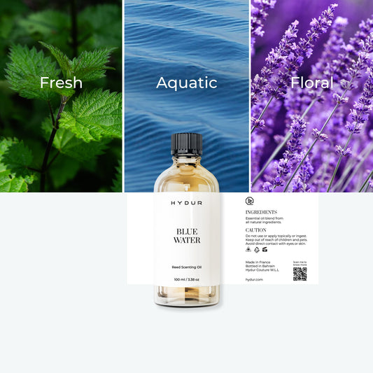 Blue Water with Reed Diffuser Oil with 6 Reed Sticks