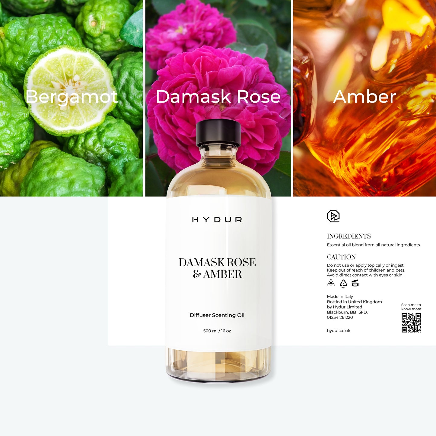 Damask Rose & Amber Scenting Oil