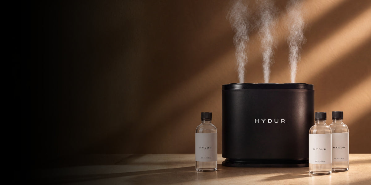 The Hydur Trio Diff diffusing three scenting oils